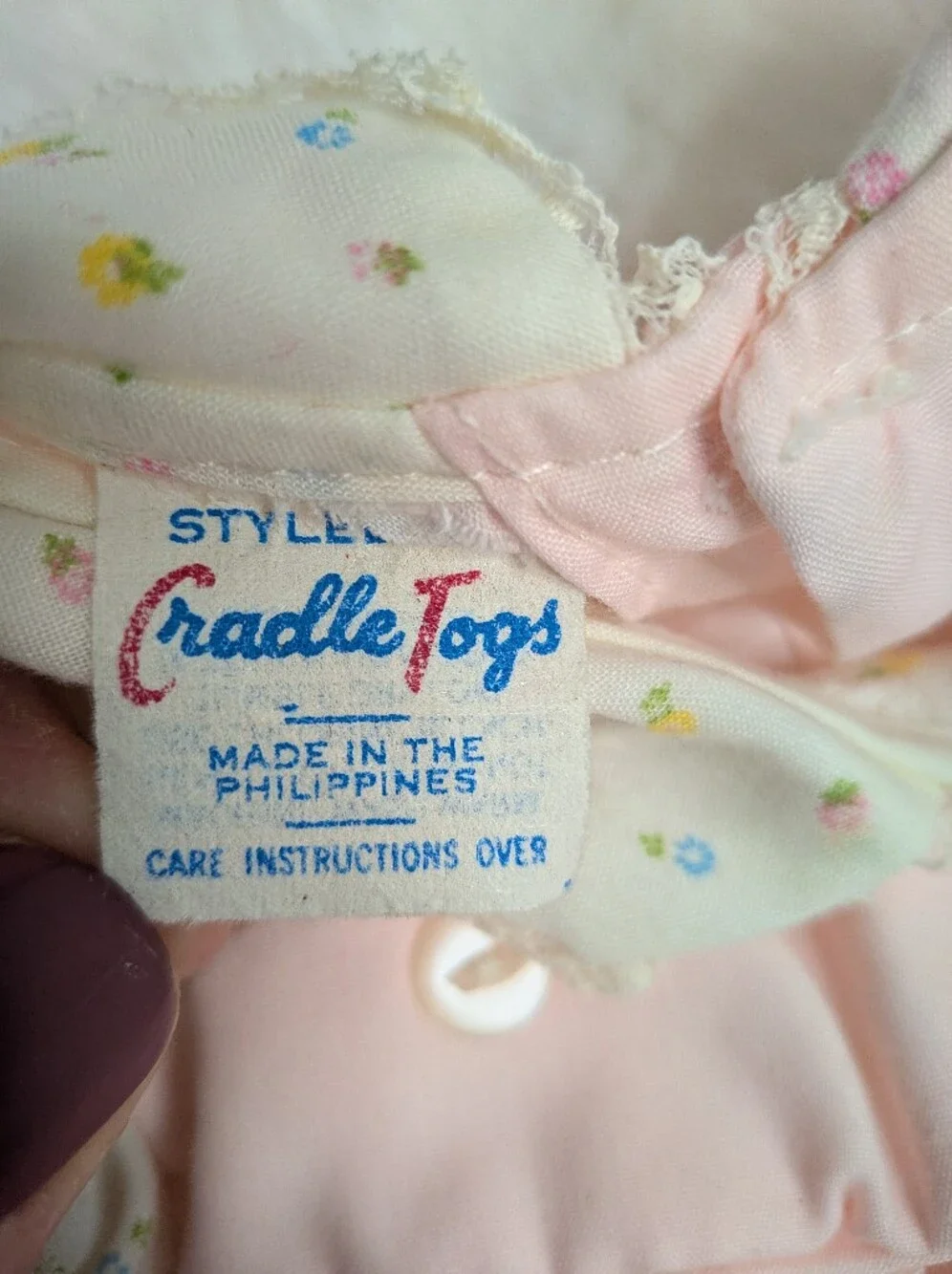 Cradle Togs Vtg 1980s 3 Piece Bunny Embroidered Infant Set